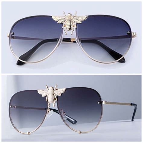 gucci bee eyewear|Gucci glasses with bumble bee.